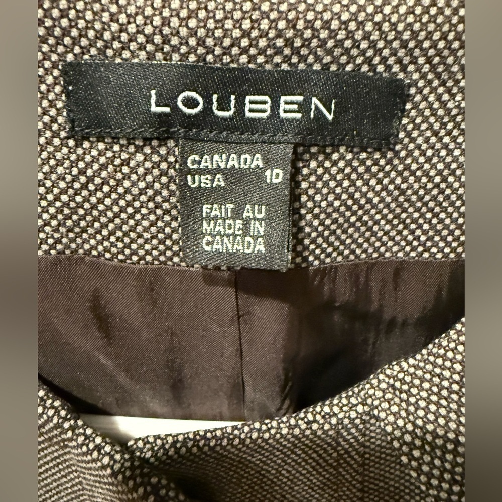 Louben of Canada Button-Up Light Weight 3/4 length Wool Coat - Picture 6 of 13